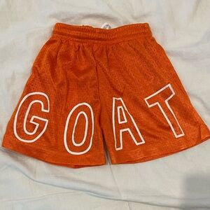 3/4 small Boys Athletic Orange Shorts